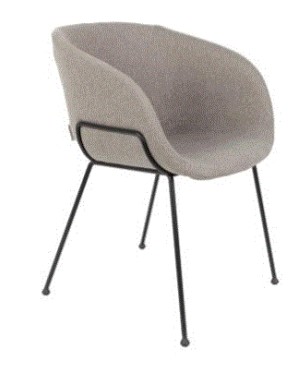 ZU - ARMCHAIR FESTON FAB GREY