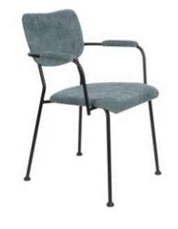 ZU - ARMCHAIR BENSON GREY BLUE