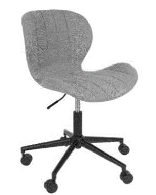 ZU - OFFICE CHAIR OMG BLACK/GREY