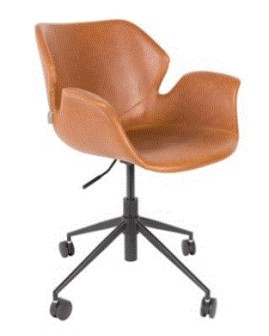 ZU - OFFICE CHAIR NIKKI ALL BROWN