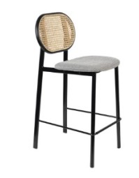 ZU - COUNTER STOOL SPIKE NATURAL/ GREY