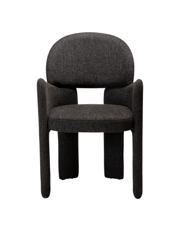 AOLE Armchair | Raven Black Boucle