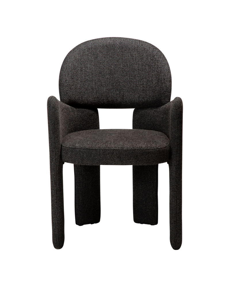 AOLE Armchair | Raven Black Boucle
