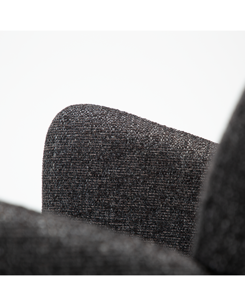 AOLE Armchair | Raven Black Boucle
