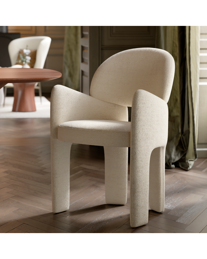 AOLE Armchair | Simply Beige Boucle