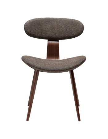 BUCKLE Chair | Major Brown Boucle, Walnut legs