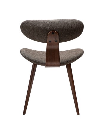 BUCKLE Chair | Major Brown Boucle, Walnut legs