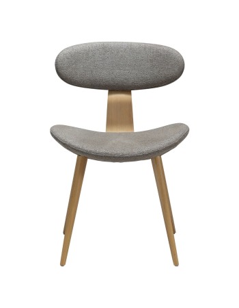 BUCKLE Chair | Pebble Grey Boucle, White Washed Oak legs