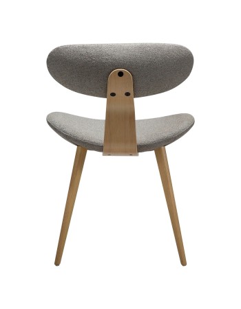 BUCKLE Chair | Pebble Grey Boucle, White Washed Oak legs