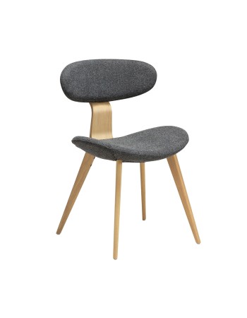 BUCKLE Chair | Pebble Grey Boucle, White Washed Oak legs
