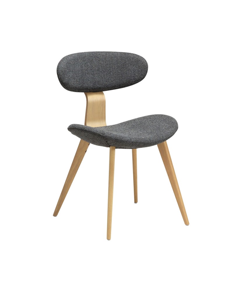 BUCKLE Chair | Pebble Grey Boucle, White Washed Oak legs