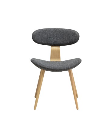 BUCKLE Chair | Pebble Grey Boucle, White Washed Oak legs