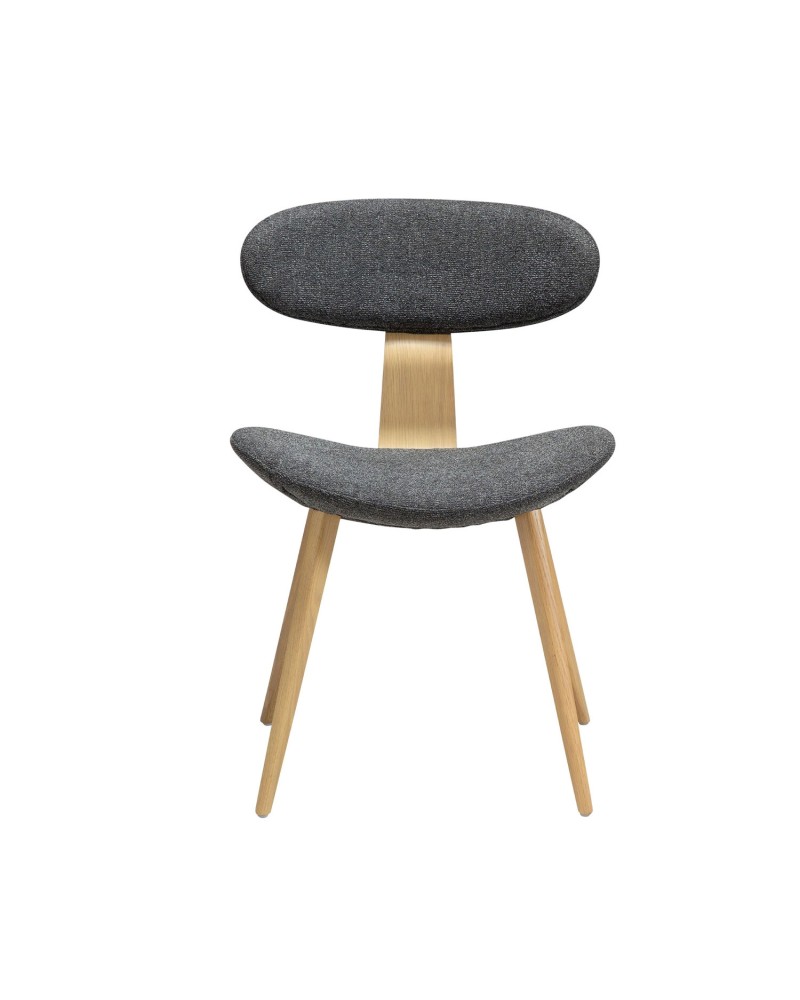 BUCKLE Chair | Pebble Grey Boucle, White Washed Oak legs