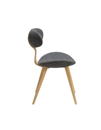 BUCKLE Chair | Pebble Grey Boucle, White Washed Oak legs