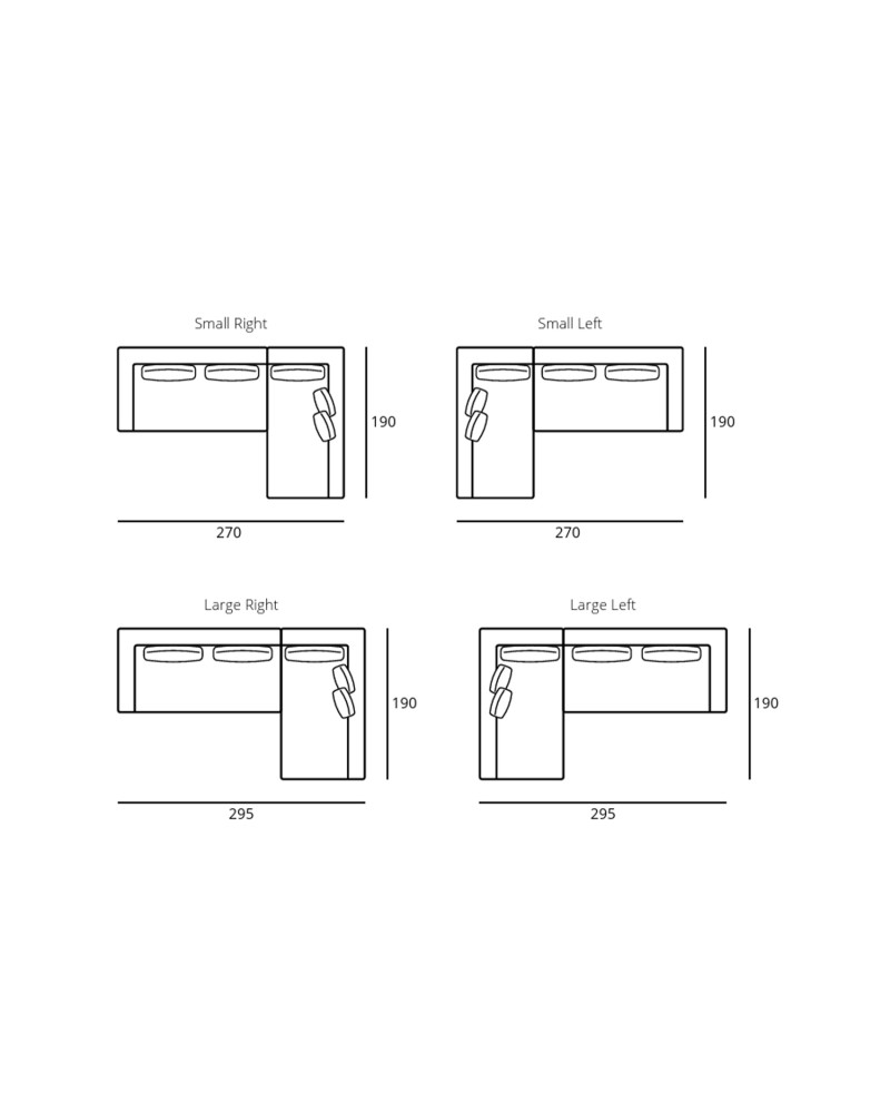 JAZZ Corner Sofa SML 270 x190cm | TORONTO 14