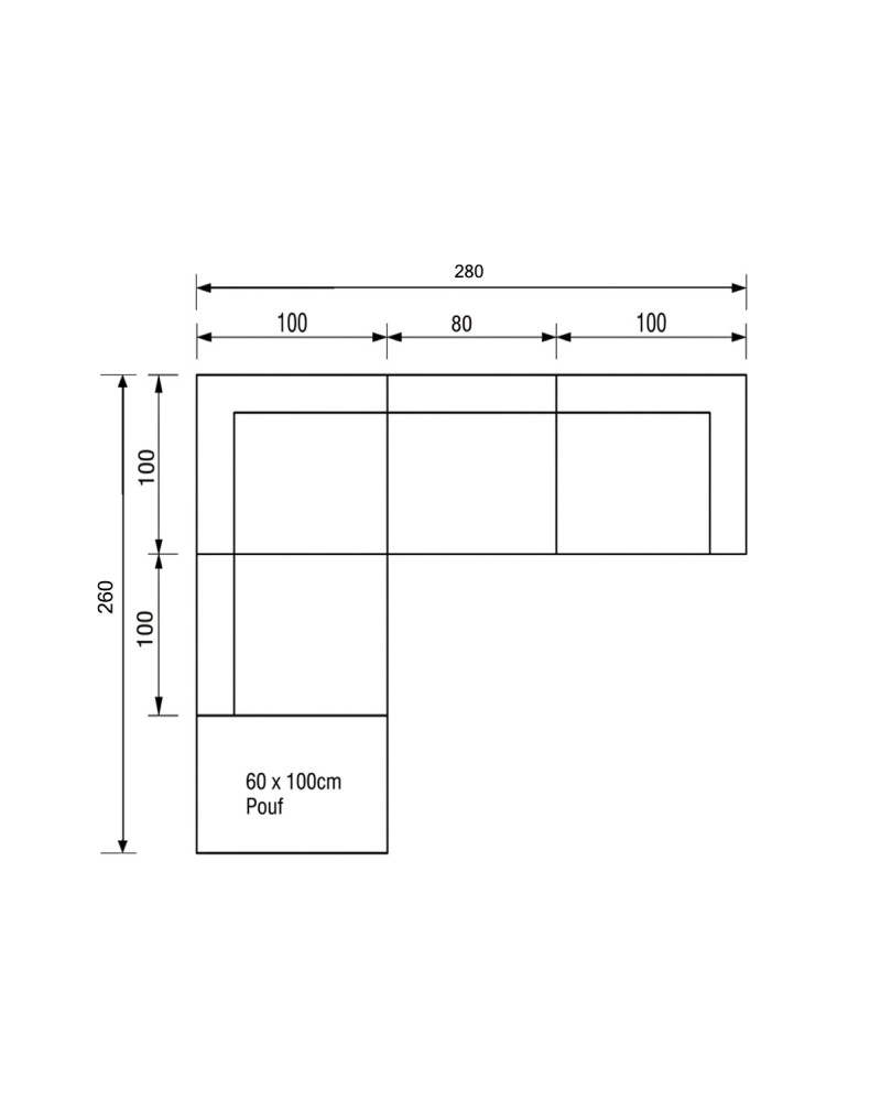 LIME Corner Sofa 280 x 260cm | STORM 97
