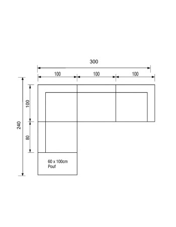 LIME Corner Sofa 280 x 260cm | STORM 97