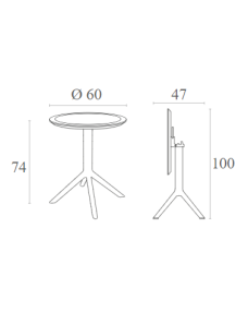 SKY Table D.60 | Black