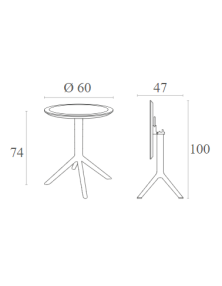 SKY Table D.60 | Olive Green