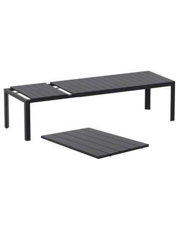 ATLANTIC Table 100x210/280x76cm | Black