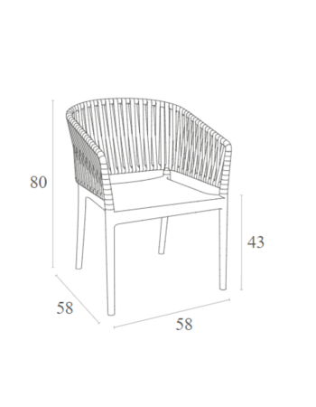 PORTOFINO Armchair | Taupe 
