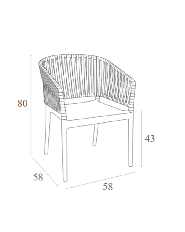 PORTOFINO Armchair | Taupe 
