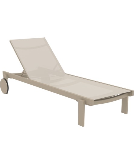 CASABLANCA Sunbed | Taupe/Taupe