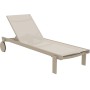 CASABLANCA Sunbed | Taupe/Taupe