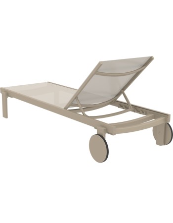CASABLANCA Sunbed | Taupe/Taupe