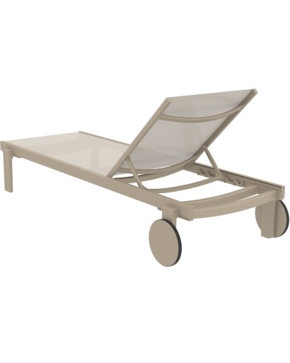 CASABLANCA Sunbed | Taupe/Taupe