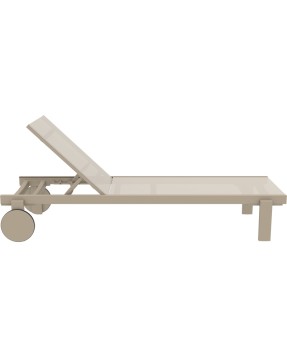 CASABLANCA Sunbed | Taupe/Taupe