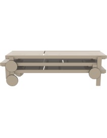 CASABLANCA Sunbed | Taupe/Taupe