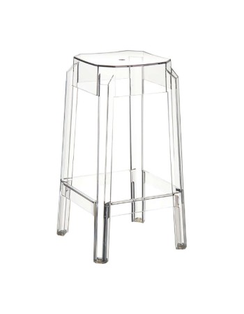 FOX STOOL 65cm | Clear Resin 