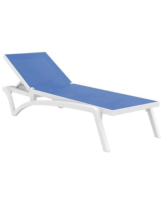 PACIFIC Sunbed | White/Blue