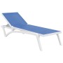 PACIFIC Sunbed | White/Blue