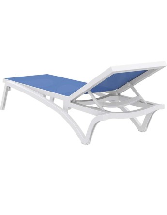 PACIFIC Sunbed | White/Blue