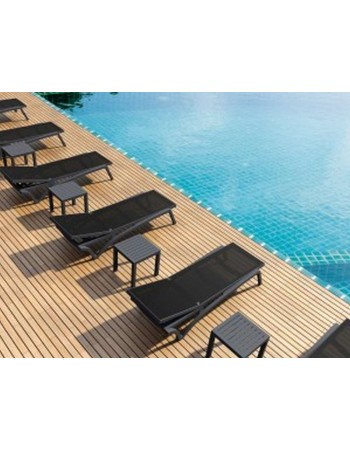 OCEAN Side Table 45x45cm | Dark Grey