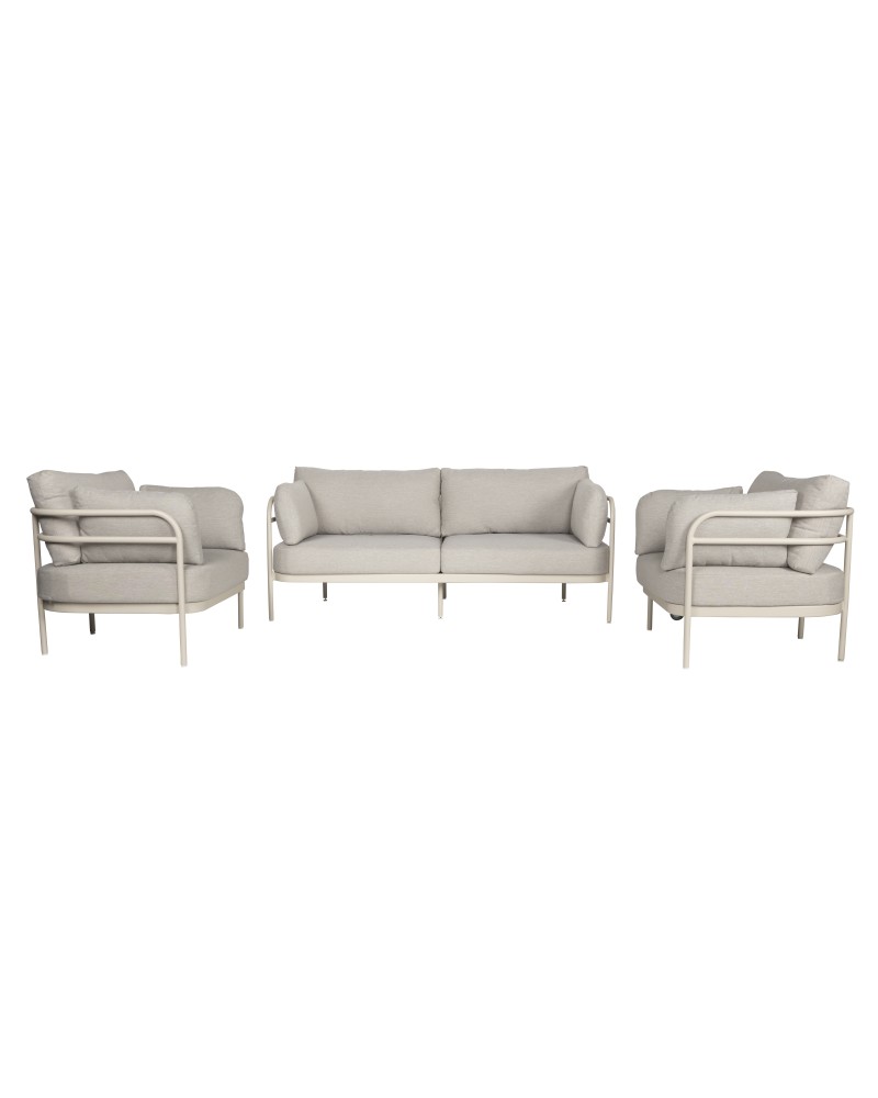 VISTA Sofa Set | Aluminium Beige