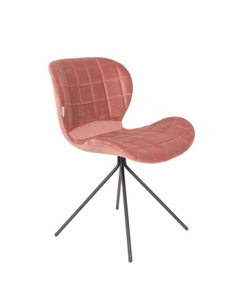 OMG Velvet Chair | Old Pink