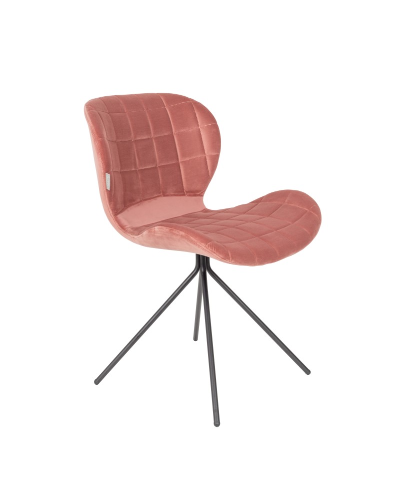 OMG Velvet Chair | Old Pink