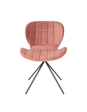 OMG Velvet Chair | Old Pink