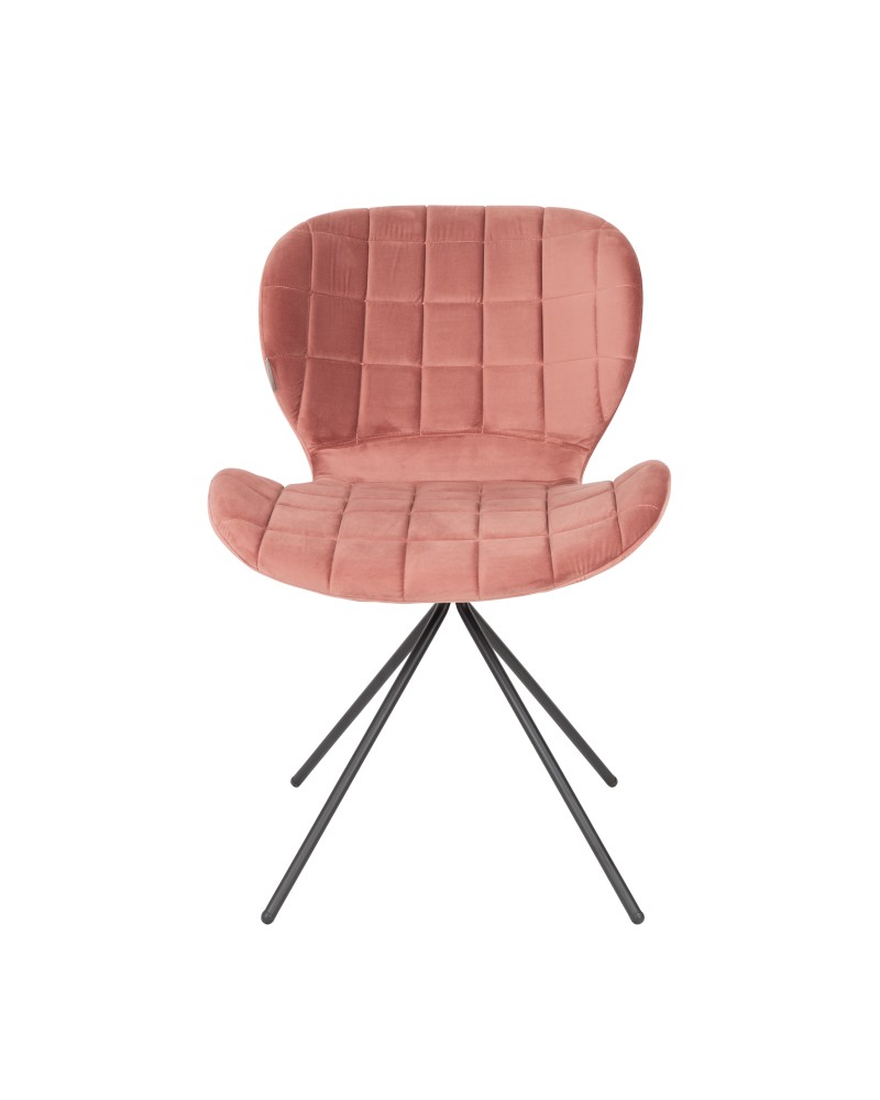 OMG Velvet Chair | Old Pink