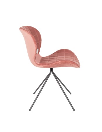 OMG Velvet Chair | Old Pink