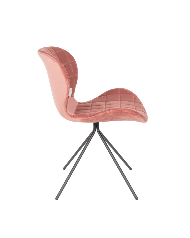 OMG Velvet Chair | Old Pink