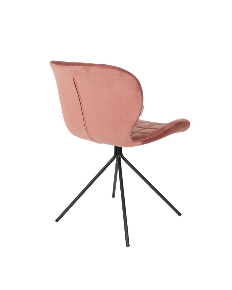 OMG Velvet Chair | Old Pink