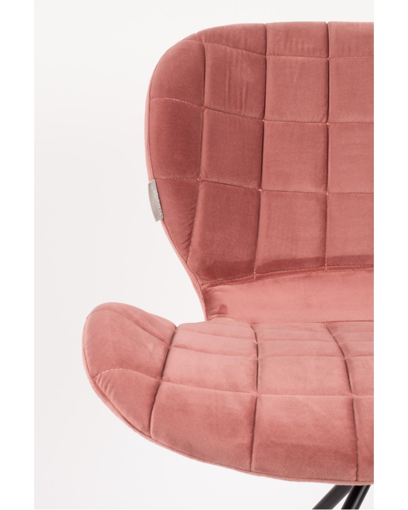 OMG Velvet Chair | Old Pink