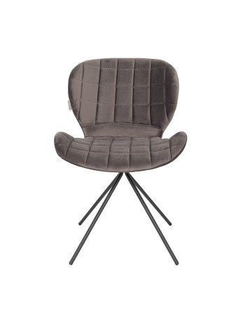 OMG Velvet Chair | Grey
