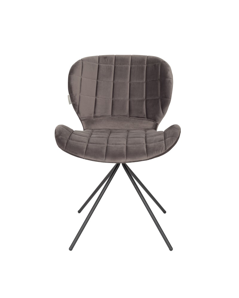 OMG Velvet Chair | Grey
