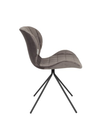 OMG Velvet Chair | Grey