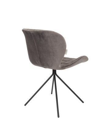 OMG Velvet Chair | Grey